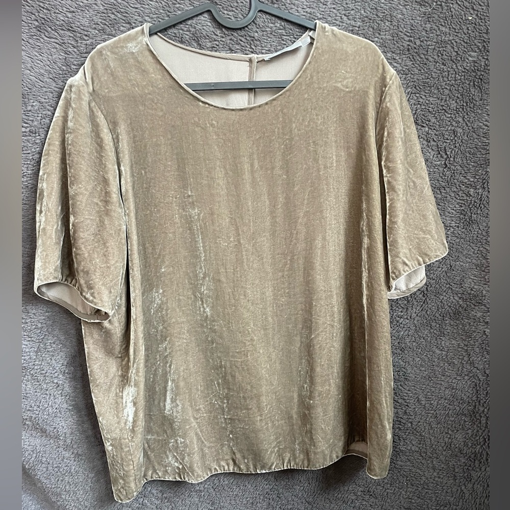 Vince Green Velvet Women's Blouse